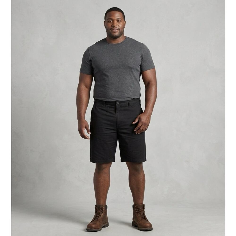 Dickies Work Shorts Men 44 Black Flat Front Uniform Durable Utility Streetwear